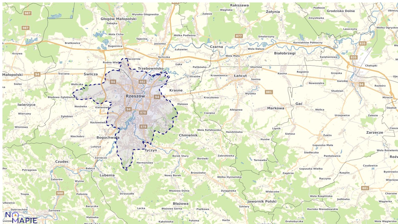 Mapa uzbrojenia terenu Rzeszowa